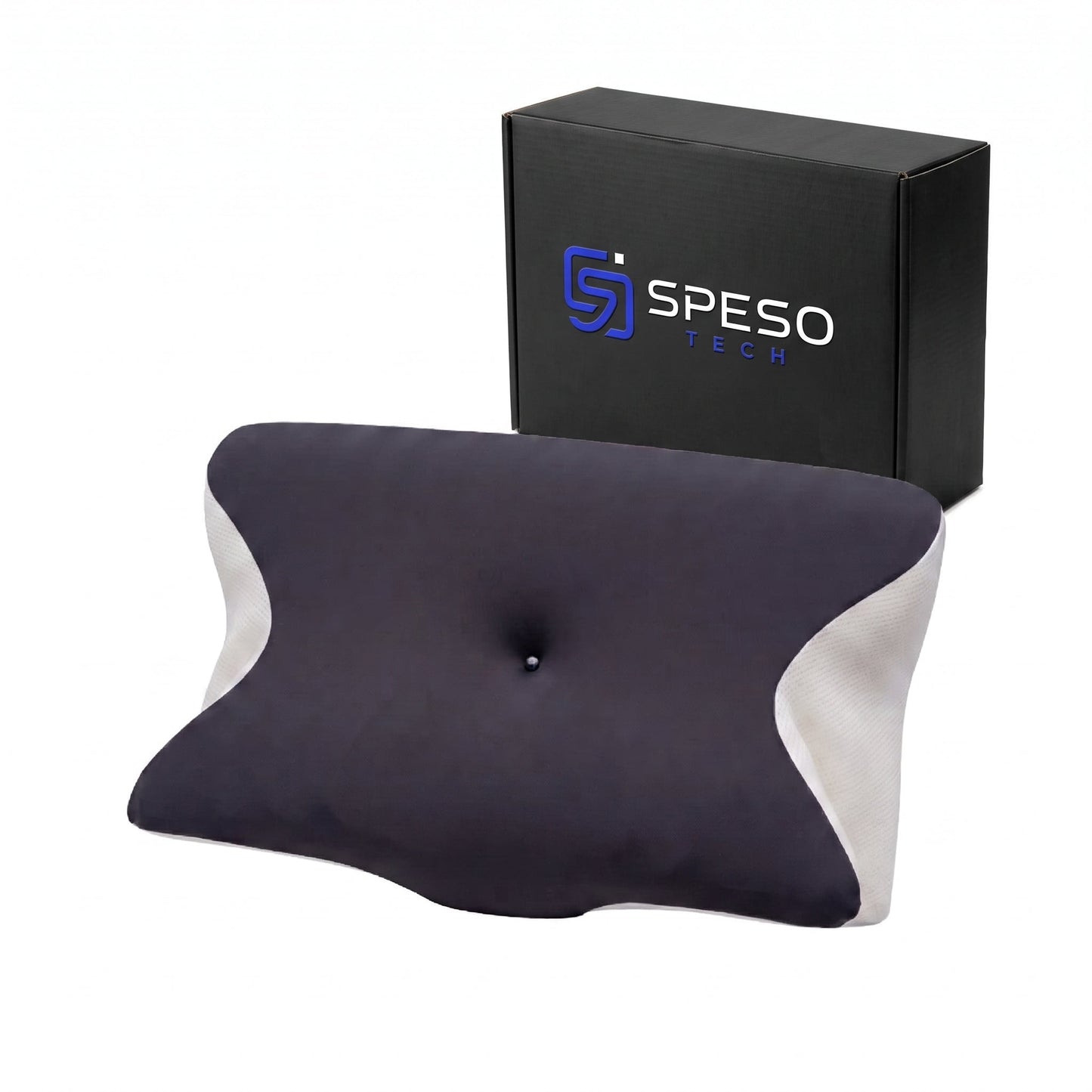 Anti-Wrinkle Ergonomic Pillow with Breathable Cotton Case