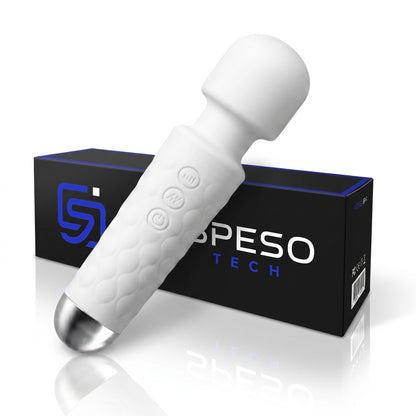 Mini Portable Handheld Massager - 8 Speeds & 20 Modes | White